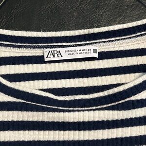 ZARA striped knit sweater